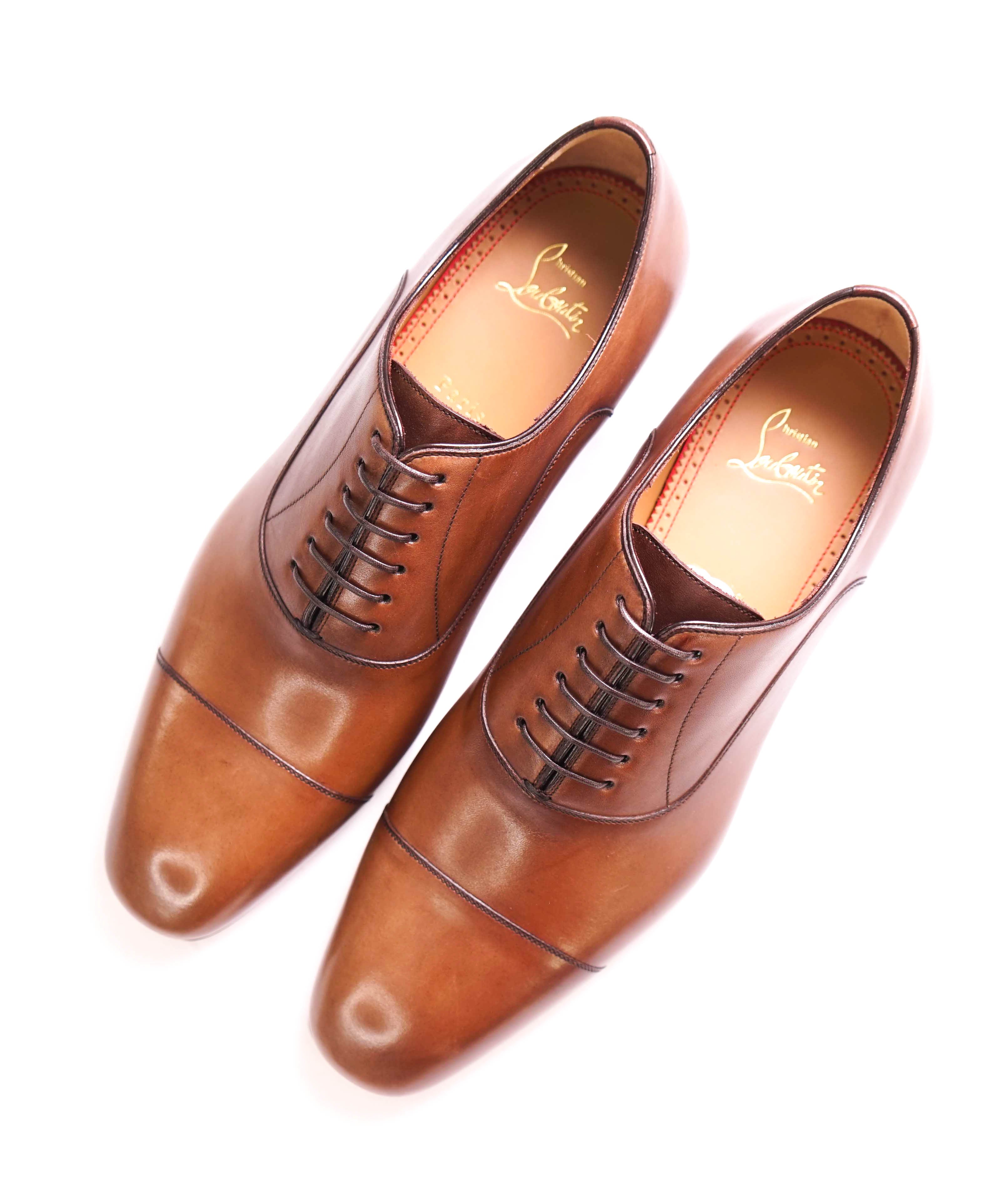 $1,050 CHRISTIAN LOUBOUTIN - *GREGGO* Brown Oxfords - 10 US (43)