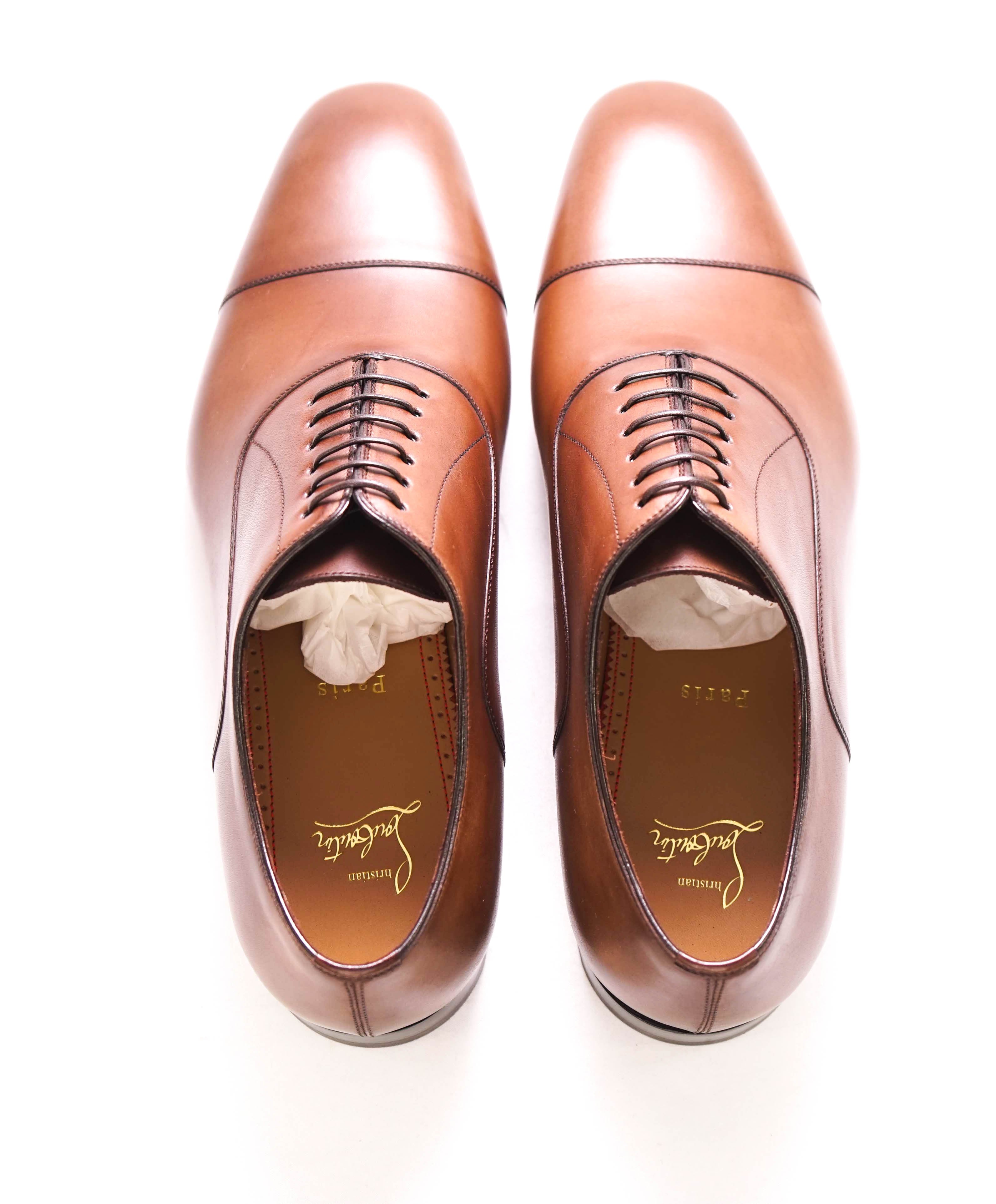 $1,050 CHRISTIAN LOUBOUTIN - *GREGGO* Brown Oxfords - 10 US (43)