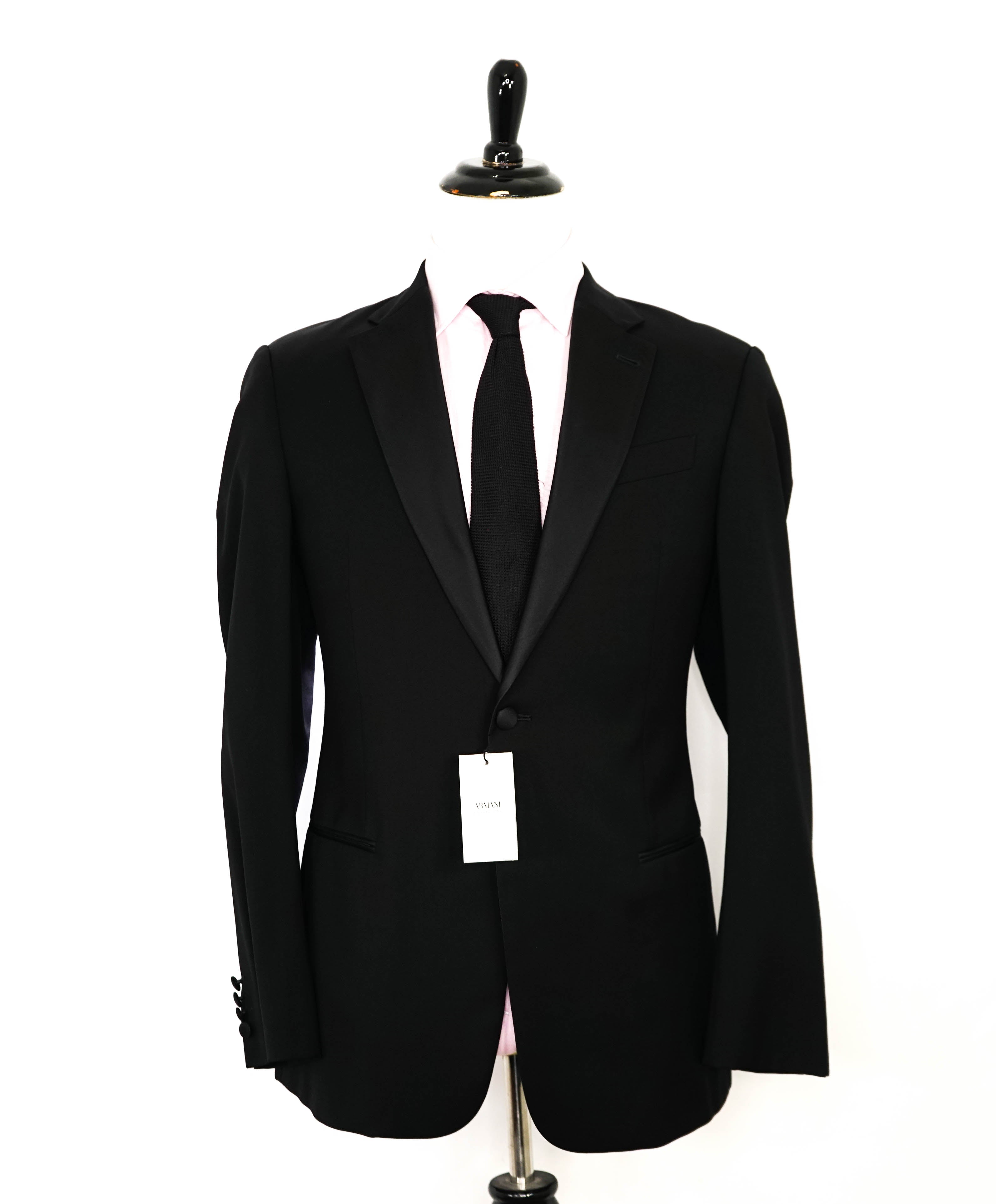 $2,095 ARMANI COLLEZIONI - “G LINE” 1-Button Notch Lapel Tuxedo Suit - 48L