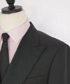 $2,195 CANALI - Black *CLOSET STAPLE* Notch Lapel DOUBLE BREASTED Tuxedo Suit - 42R