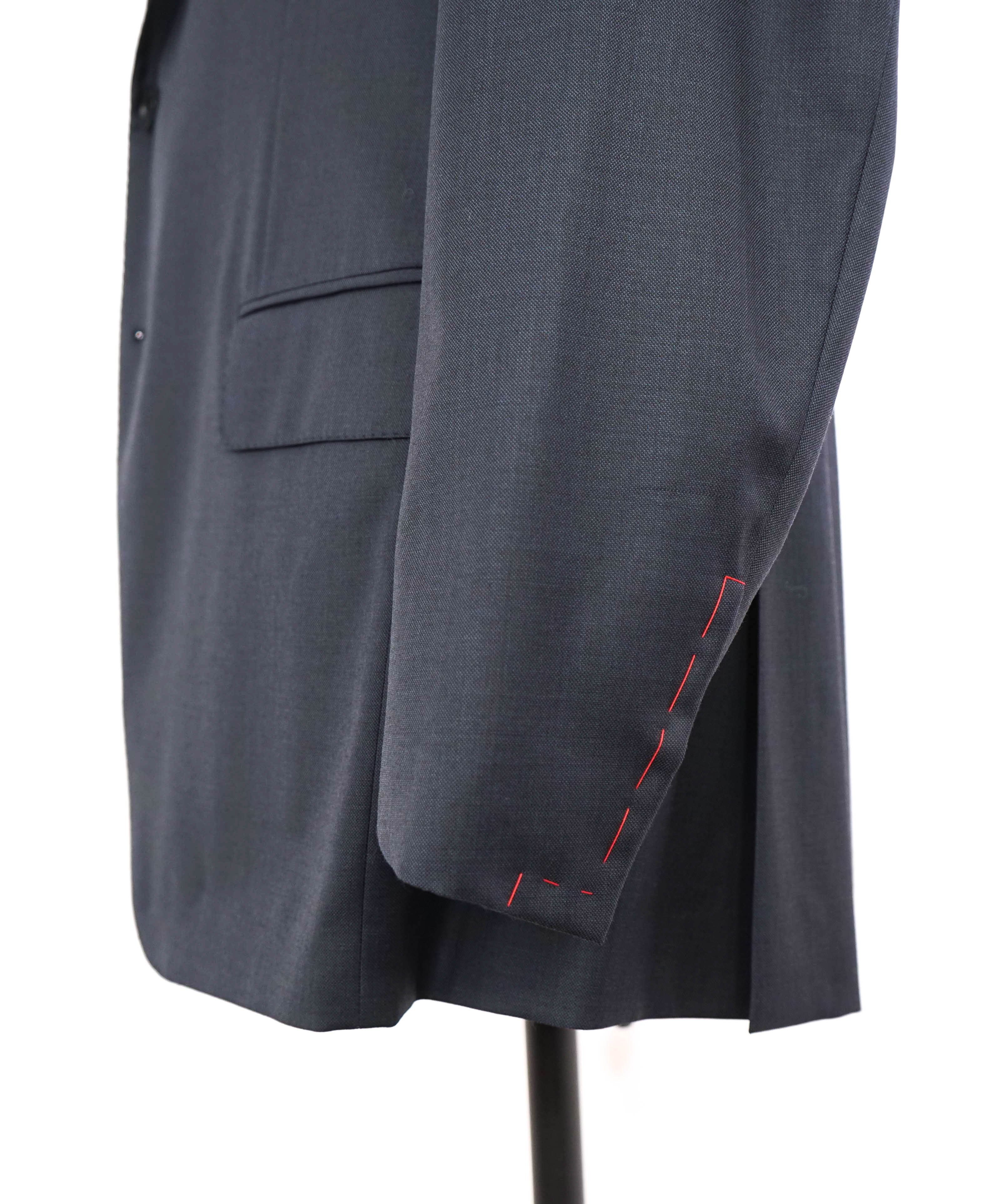 $2,995 ISAIA - Steel Blue Wool 2-Button Notch Lapel Blazer - 44R