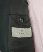 $2,195 CANALI - Black *CLOSET STAPLE* Notch Lapel DOUBLE BREASTED Tuxedo Suit - 42R