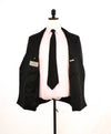 $2,195 CANALI - Black *CLOSET STAPLE* Notch Lapel DOUBLE BREASTED Tuxedo Suit - 42R