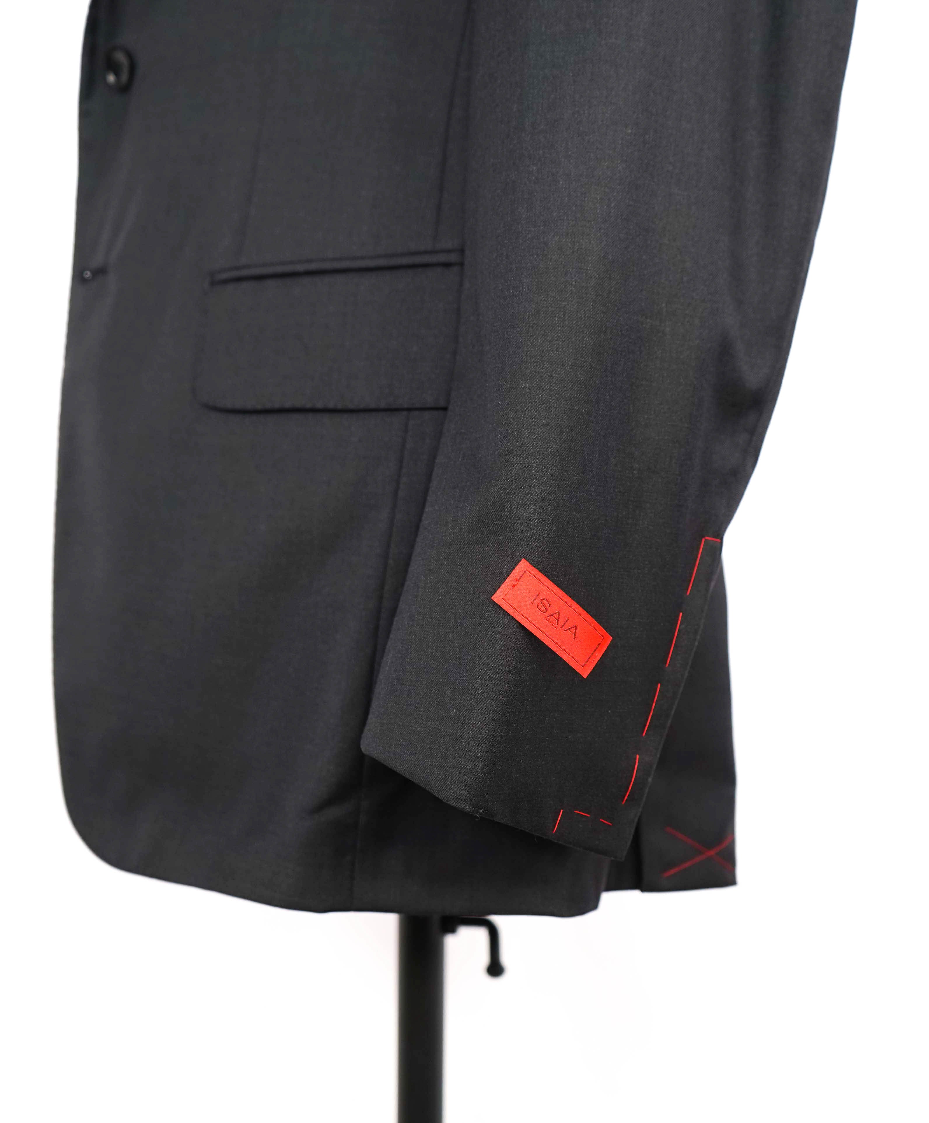 $2,995 ISAIA - *CLOSET STAPLE* 160's Gray 2-Button Notch Lapel Blazer - 38R