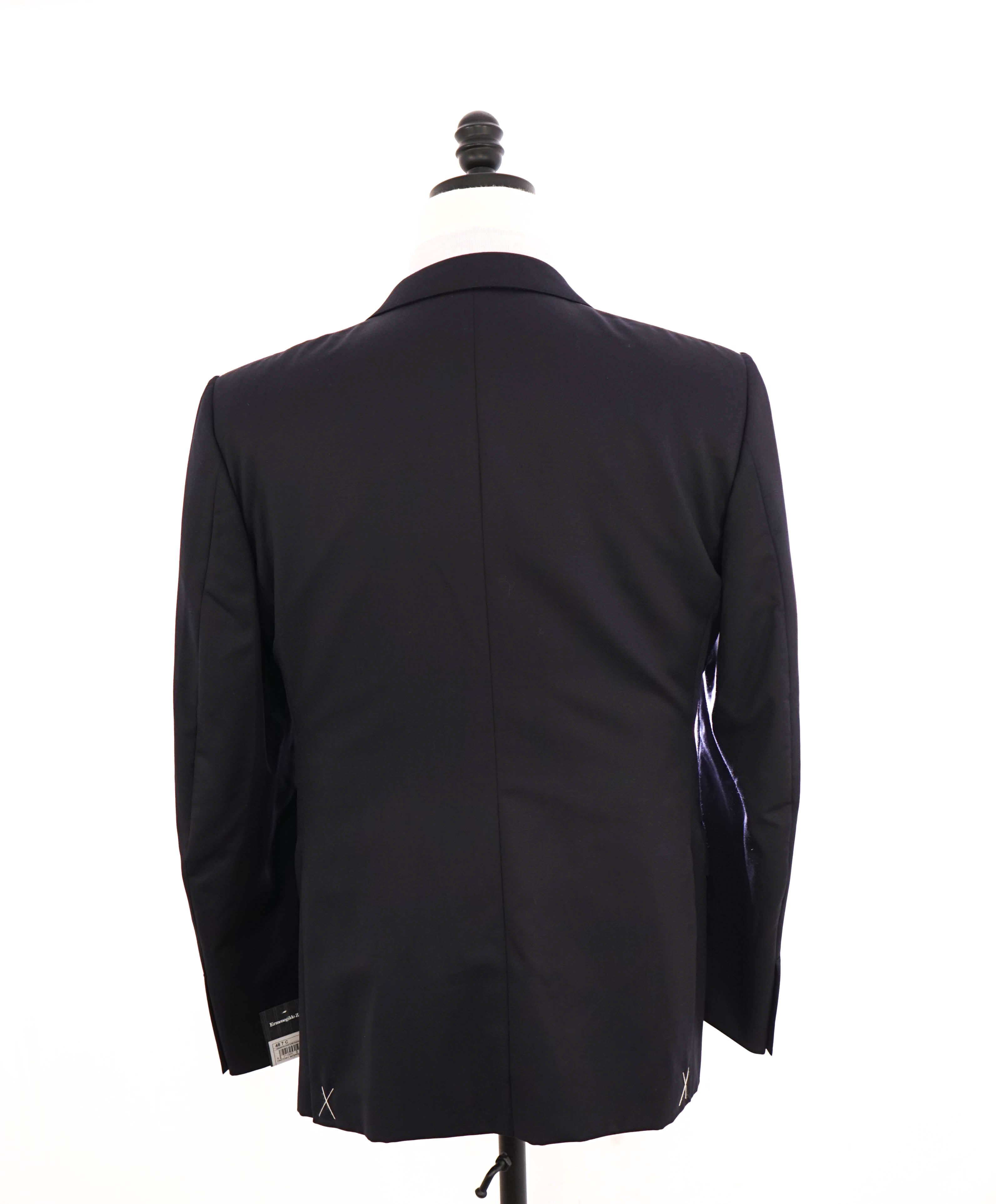 $5,995 ERMENEGILDO ZEGNA - 1-Btn "SU MISURA" Navy *MICRONSPHERE* Tuxedo - 38S