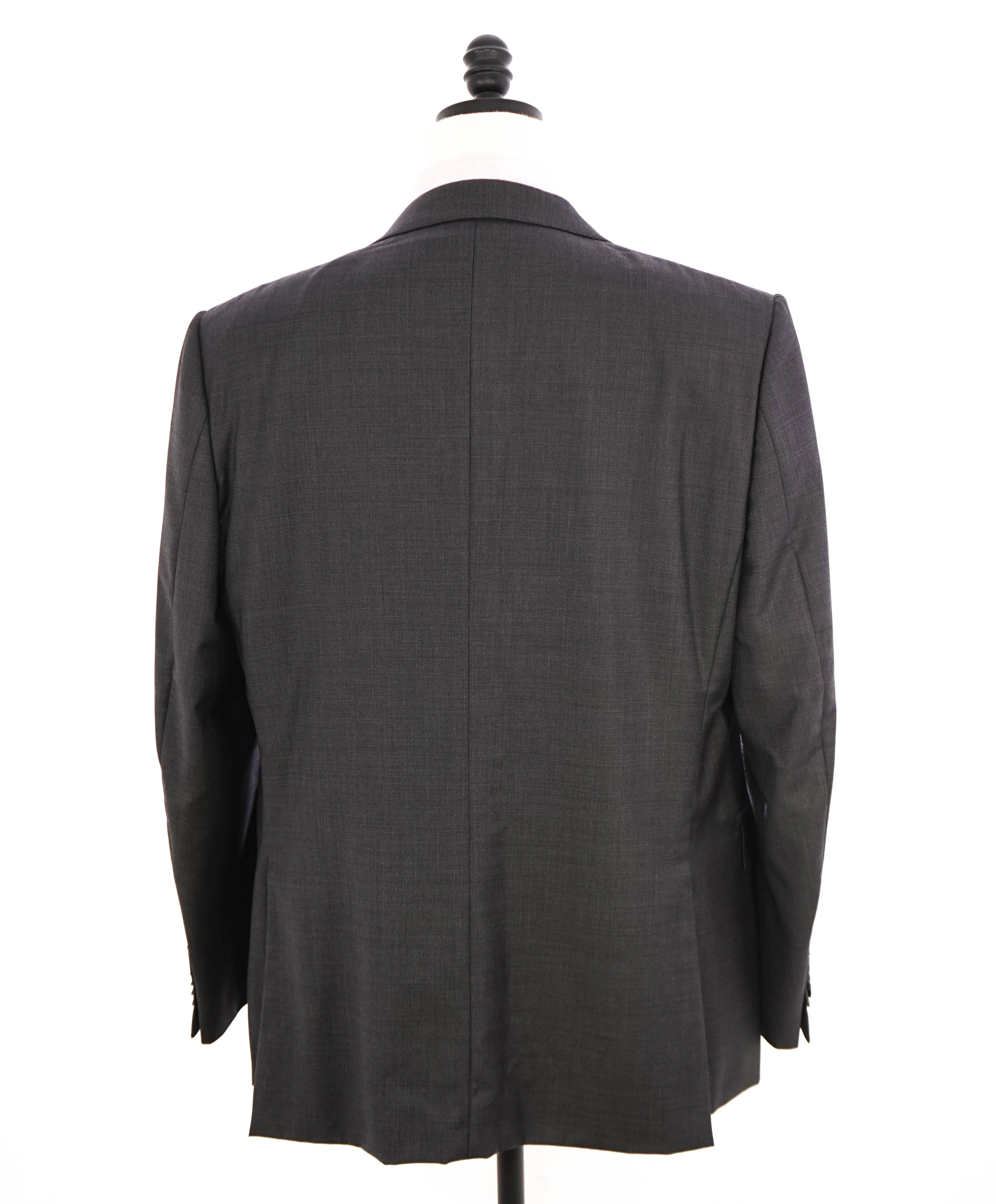 ERMENEGILDO ZEGNA -"TROFEO" Milano Gray Textured Birdseye Premium Suit - 46R