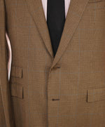 $4,995 RALPH LAUREN PURPLE LABEL - *PURE CASHMERE* Royal Plaid Neutral Blazer - 44L