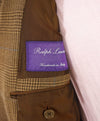 $4,995 RALPH LAUREN PURPLE LABEL - *PURE CASHMERE* Royal Plaid Neutral Blazer - 44L