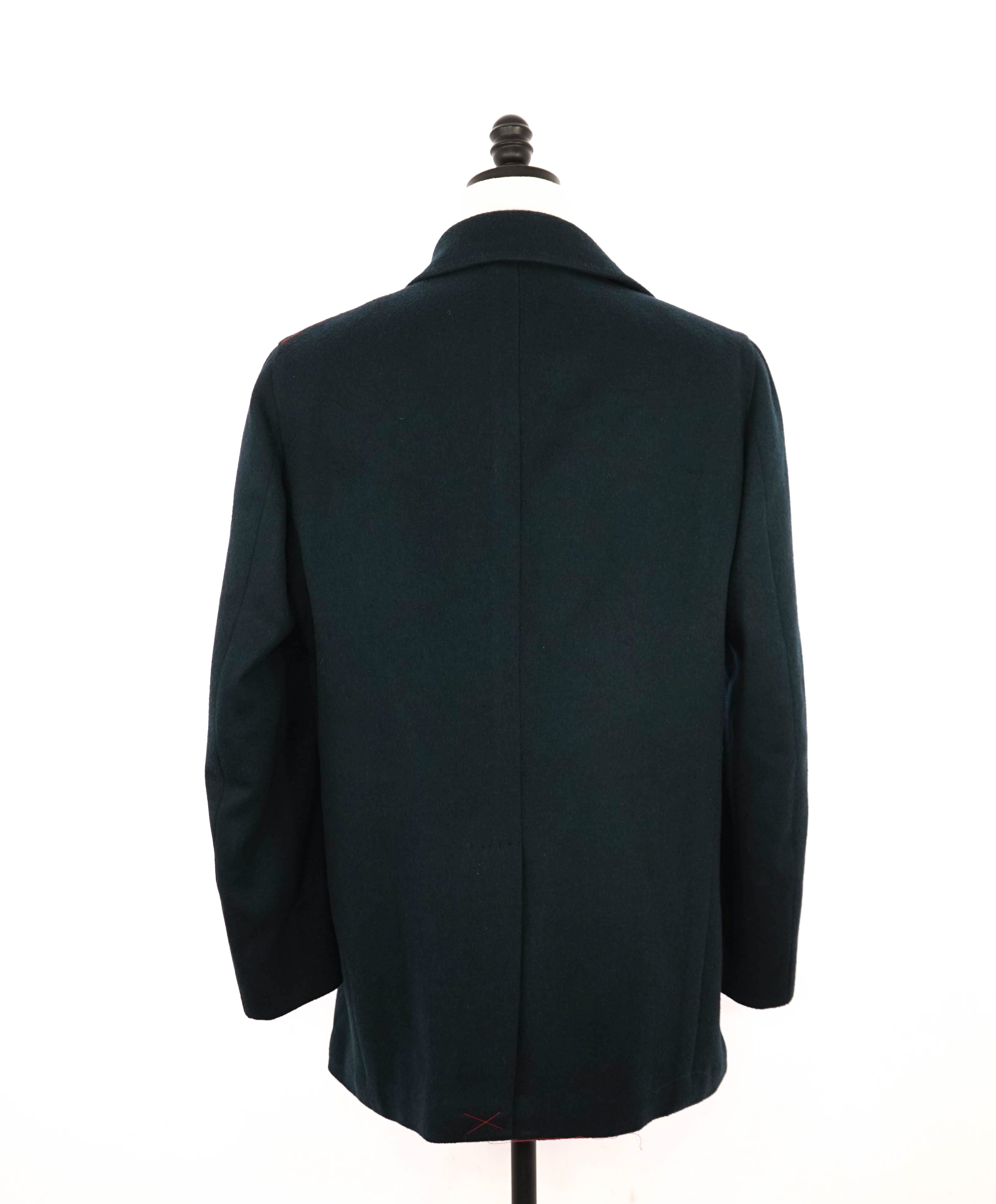 $6,995 ISAIA - CASHMERE/Wool *Portofino* Hunter Green Winter Coat - 40US