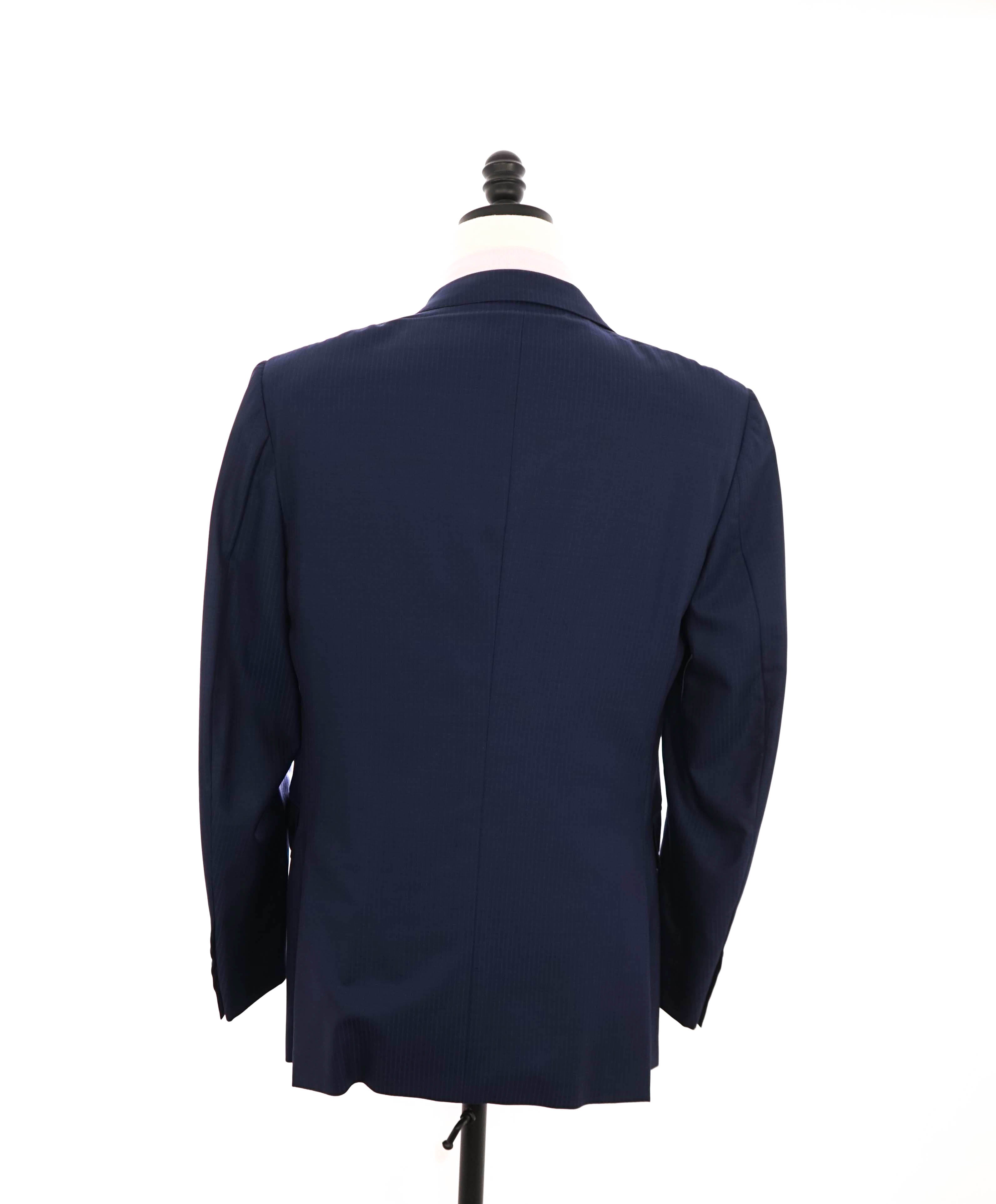 ERMENEGILDO ZEGNA - "15 MILMIL 15" Blue Tonal Texture Blazer - 40R