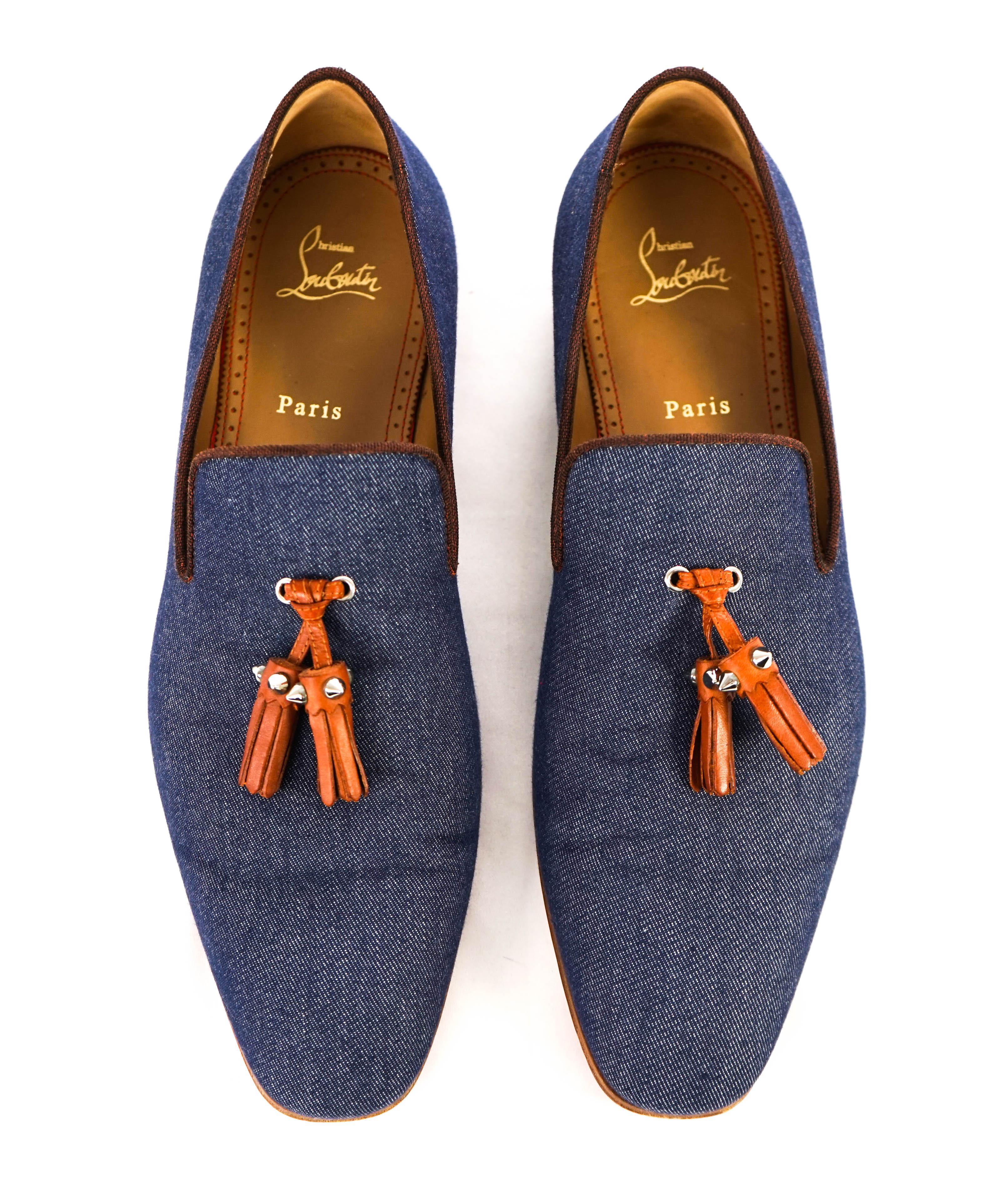 $1,050 CHRISTIAN LOUBOUTIN - *DANDELION* Spike Tassel Loafer - 11 US (44)