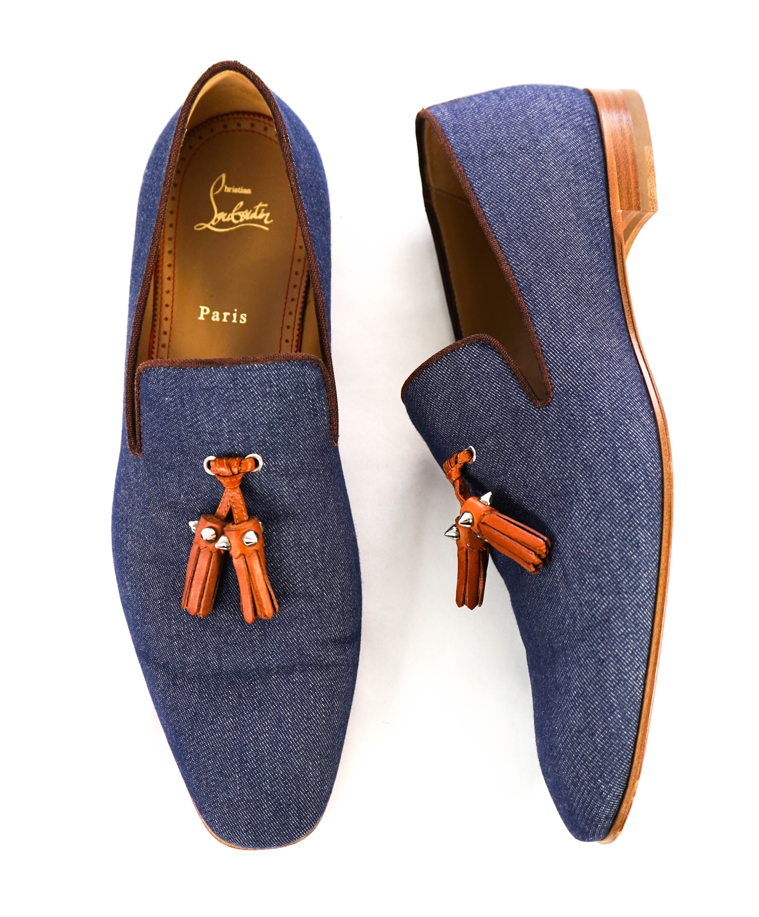 $1,050 CHRISTIAN LOUBOUTIN - *DANDELION* Spike Tassel Loafer - 11 US (44)