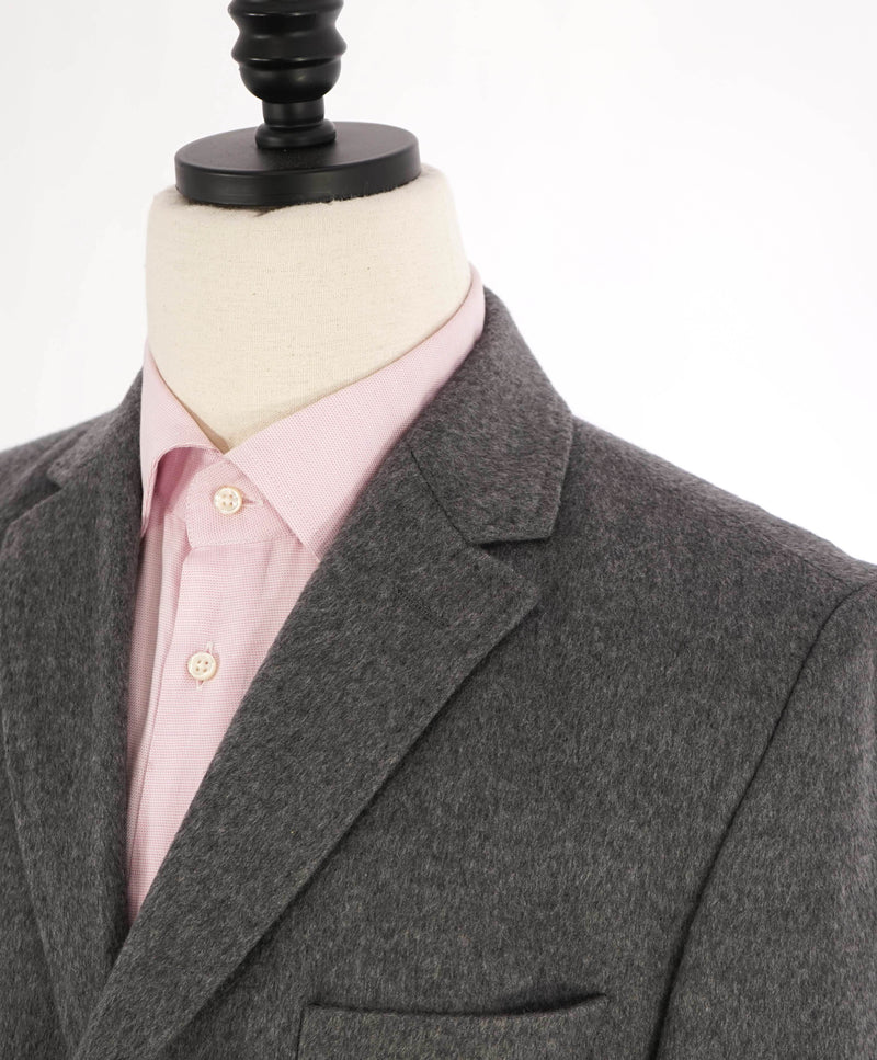 $1,895 HUGO BOSS - Colombo 100% PURE CASHMERE Gray Made In Italy Coat - 38R