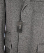 $1,895 HUGO BOSS - Colombo 100% PURE CASHMERE Gray Made In Italy Coat - 38R