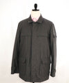 $5,995 ISAIA - Wool Gray Padded Winter Coat With Waist Pulls LOGO - 42R (XL)