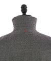 $5,995 ISAIA - Wool Gray Padded Winter Coat With Waist Pulls LOGO - 42R (XL)