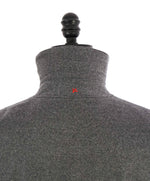 $5,995 ISAIA - Wool Gray Padded Winter Coat With Waist Pulls LOGO - 42R (XL)