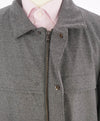 $5,995 ISAIA - Wool Gray Padded Winter Coat With Waist Pulls LOGO - 42R (XL)