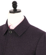 $4,000 CANALI - By LORO PIANA **PURE CASHMERE** Gray/Eggplant Coat - 42R