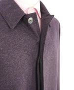 $4,000 CANALI - By LORO PIANA **PURE CASHMERE** Gray/Eggplant Coat - 42R