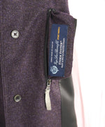 $4,000 CANALI - By LORO PIANA **PURE CASHMERE** Gray/Eggplant Coat - 42R