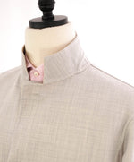 $2,645 ELEVENTY - Single-Breasted Reversible Cotton Blazer Gray/Neutral Coat- 40R