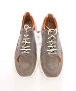 $695 ELEVENTY - Flannel Wool / Suede Leather Runner Sneakers - 11 US (44EU)