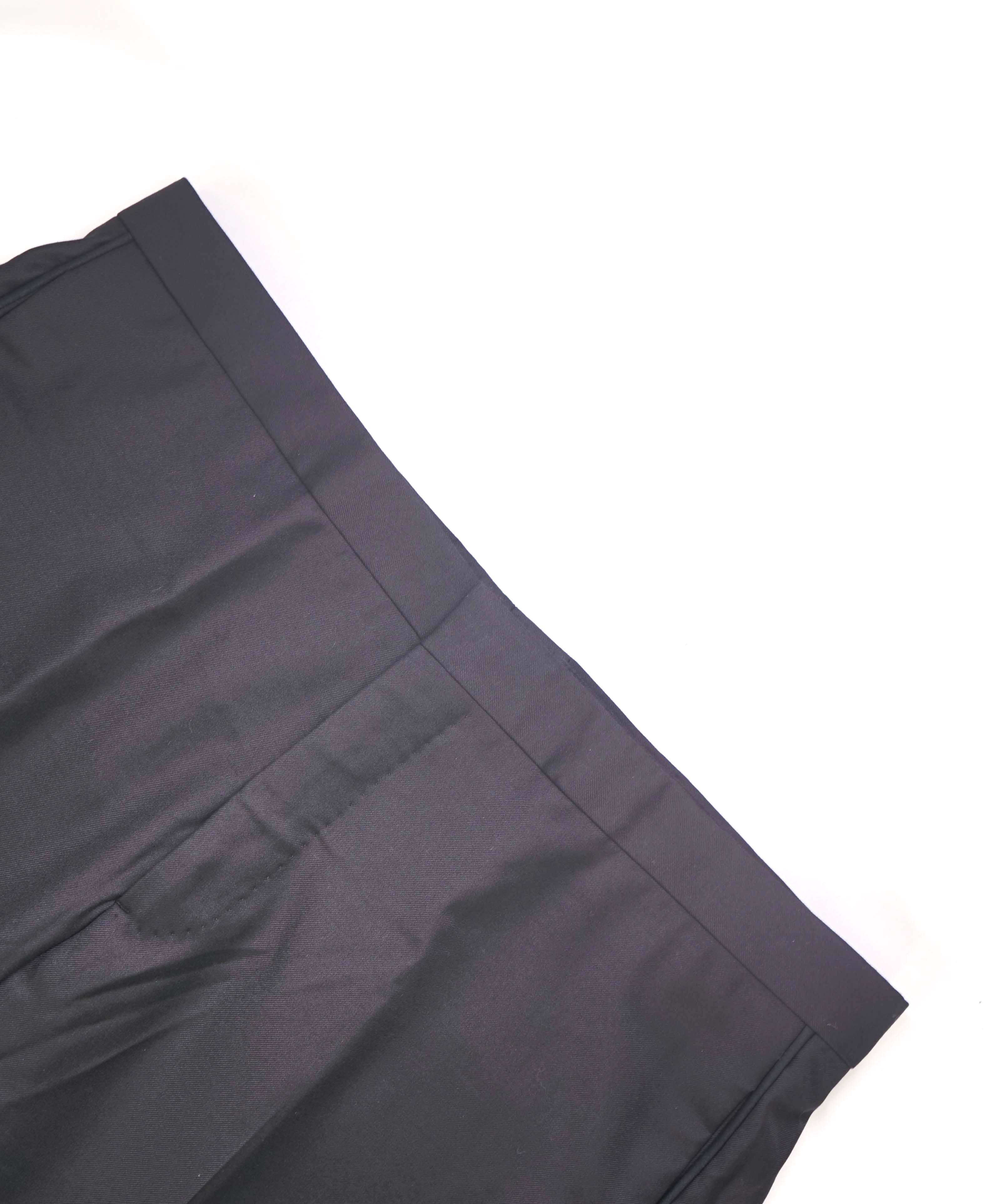 EMPORIO ARMANI - Black *Closet Staple* Flat Front Tuxedo Dinner Pants - 38W (54 EU)