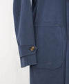 $2,895 ELEVENTY - Single-Breasted Reversible Cotton Coat Neutral/Navy - 40 (50EU)