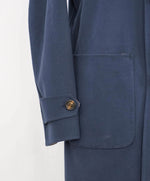 $2,895 ELEVENTY - Single-Breasted Reversible Cotton Coat Neutral/Navy - 40 (50EU)