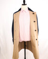 $2,895 ELEVENTY - Single-Breasted Reversible Cotton Coat Neutral/Navy - 40 (50EU)