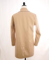 $2,895 ELEVENTY - Single-Breasted Reversible Cotton Coat Neutral/Navy - 40 (50EU)