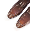 $850 SALVATORE FERRAGAMO - “GOLIATH" Gancini Embossed Loafer Brown Leather - 12 D