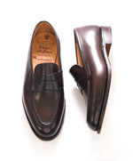 $700 TRICKER'S - England "HARVARD" Brown Leather Penny Loafer  - 10 US ( 9 UK )