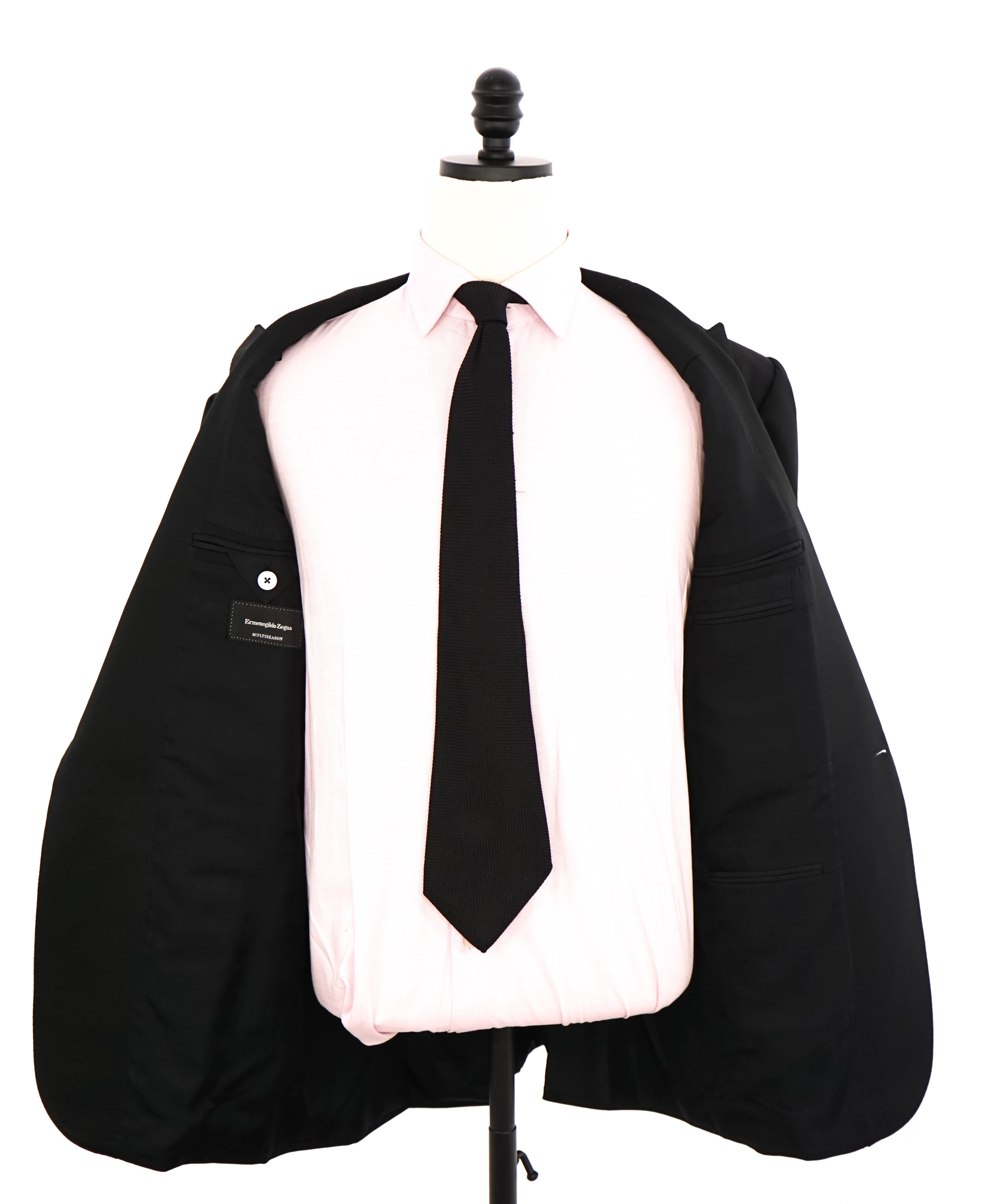 ERMENEGILDO ZEGNA -"MULTISEASON" Black Tuxedo JACKET - 44R