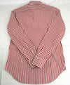 $395 ELEVENTY - Red/White *Spread Collar* Stripe Dress Shirt - M