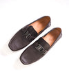 SALVATORE FERRAGAMO - “Sardegna 2" Brown Pebbled Leather Loafers - 13 D