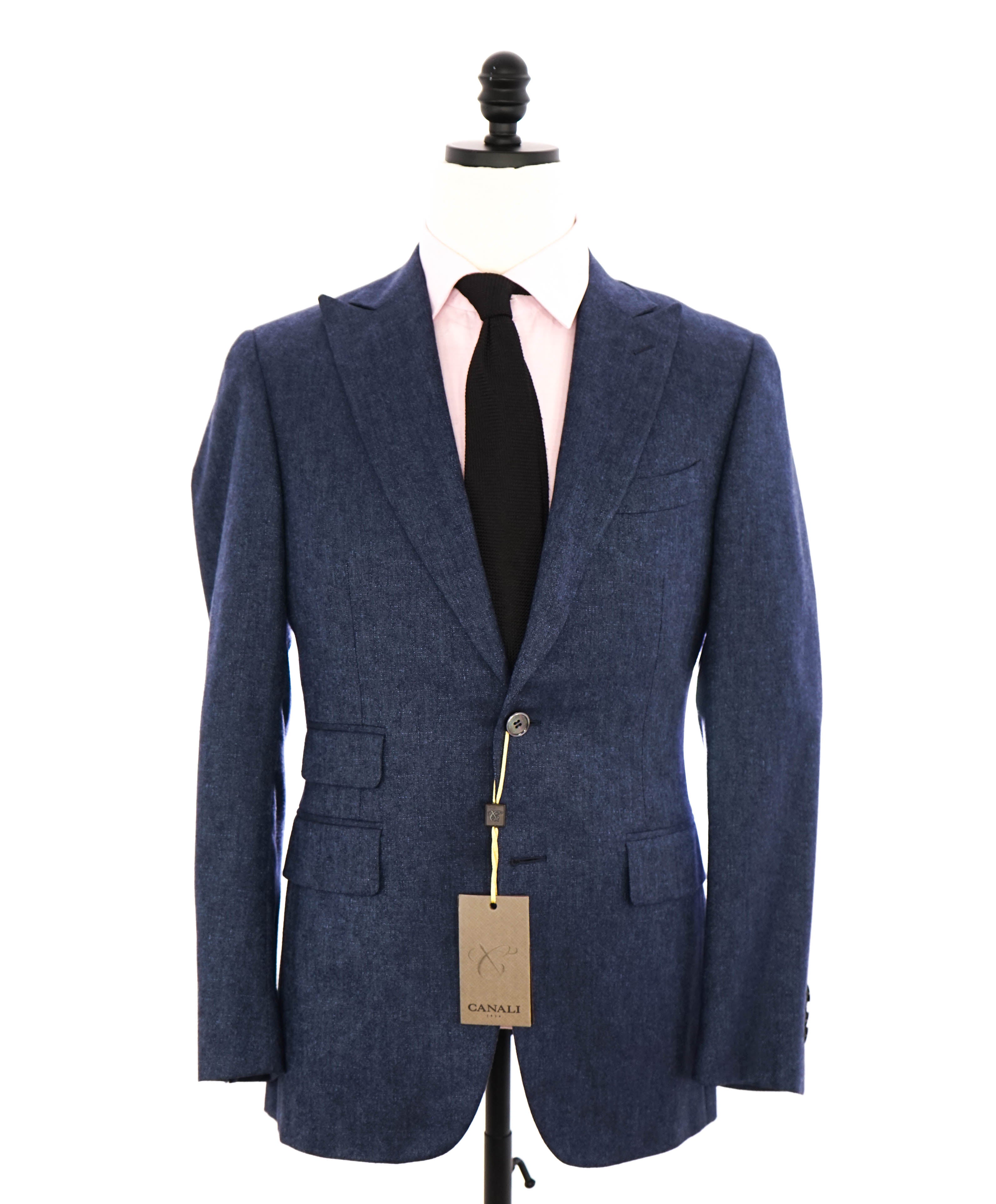 $2,895 CANALI - "EXCLUSIVE" CASHMERE SILK Blue MOP Blazer - 38R