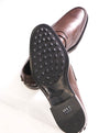 TOD’S - “Boston” Brown Patina Logo Embossed Vamp Penny Loafers - 13 US (12 IT)