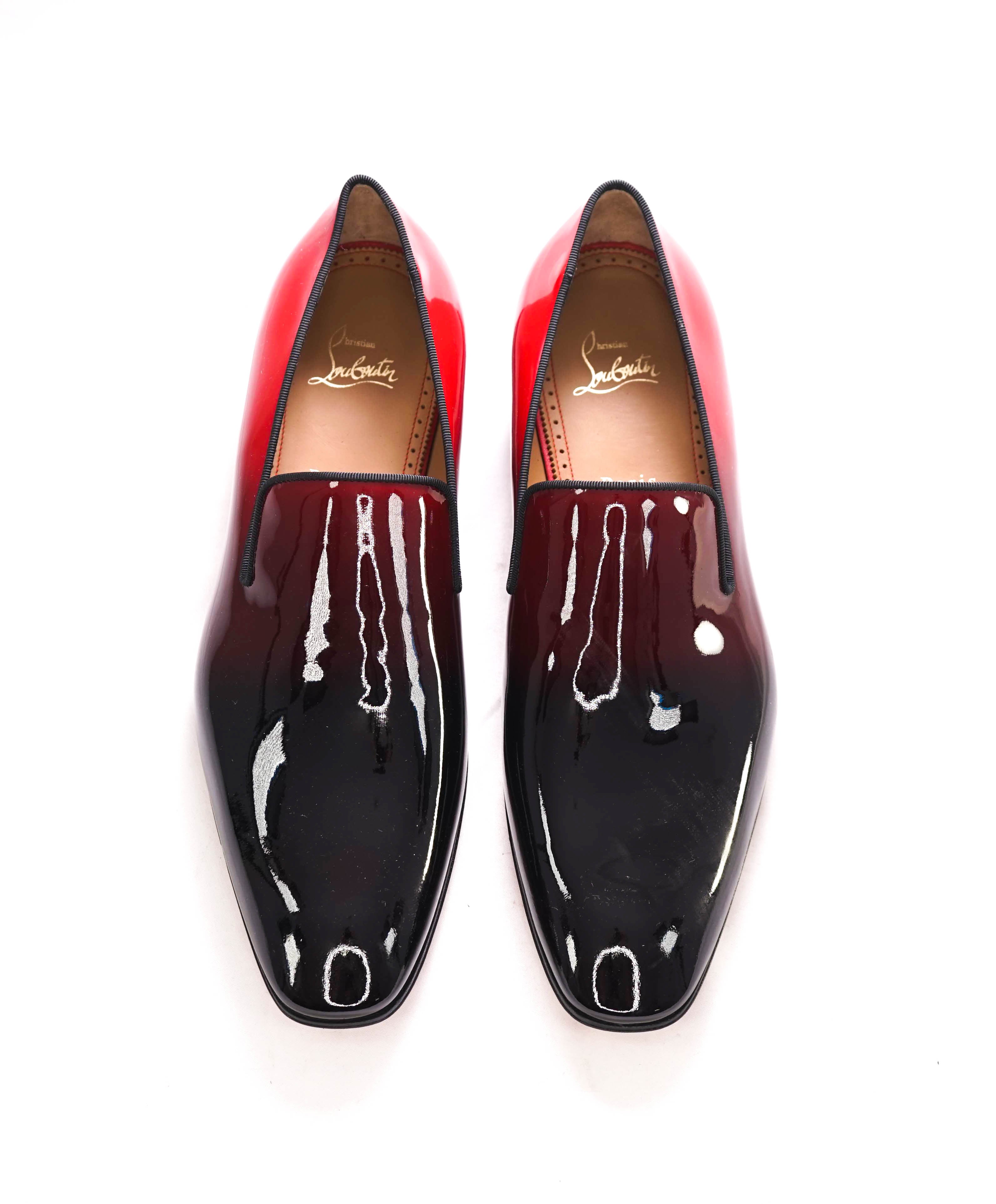 $1,050 CHRISTIAN LOUBOUTIN - *Dandelion Degrade* Ombre Patent Leather Loafers - 9 US (42)