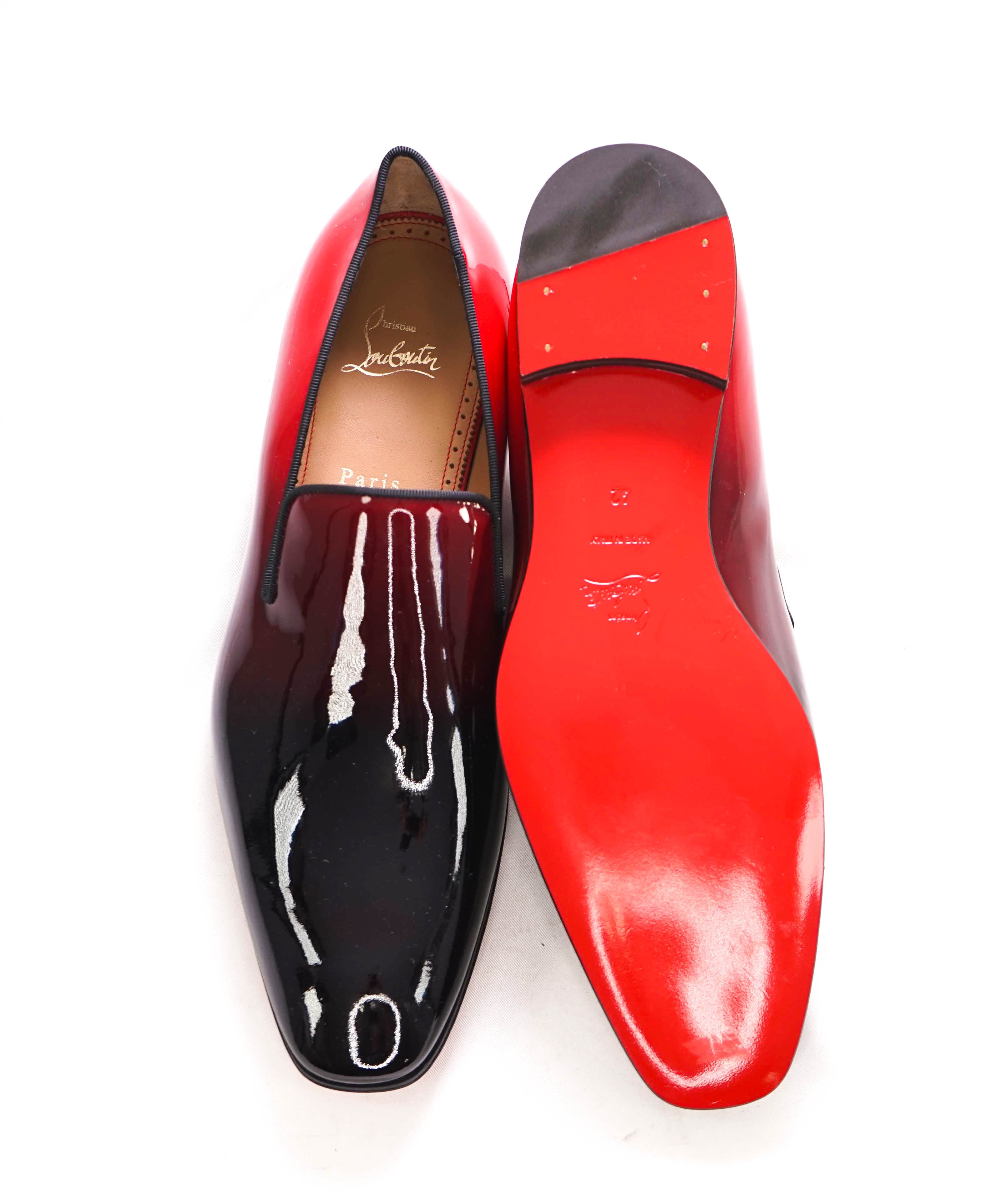 $1,050 CHRISTIAN LOUBOUTIN - *Dandelion Degrade* Ombre Patent Leather Loafers - 9 US (42)