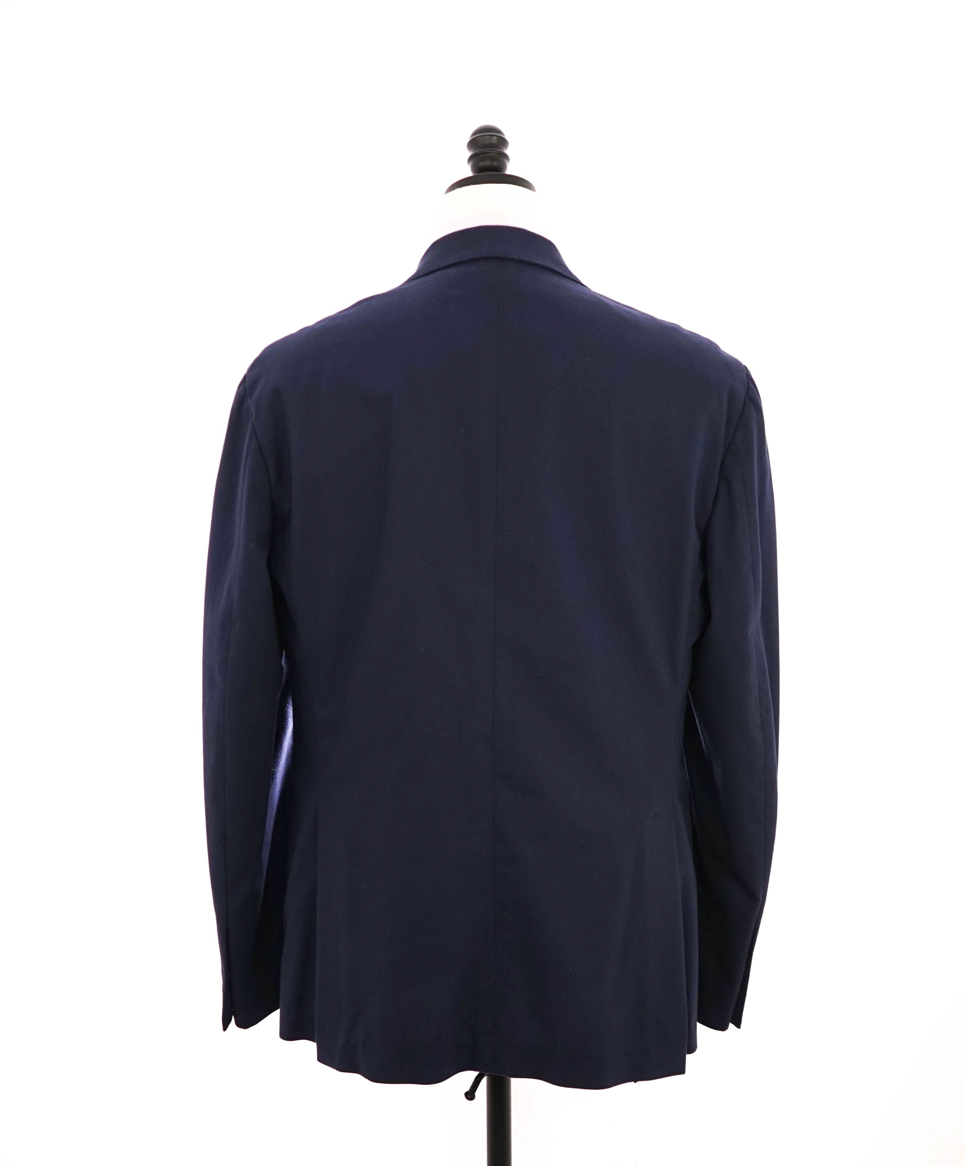 $2,695 RALPH LAUREN PURPLE LABEL - *CLOSET STAPLE* Blue Cotton Blazer - 44R