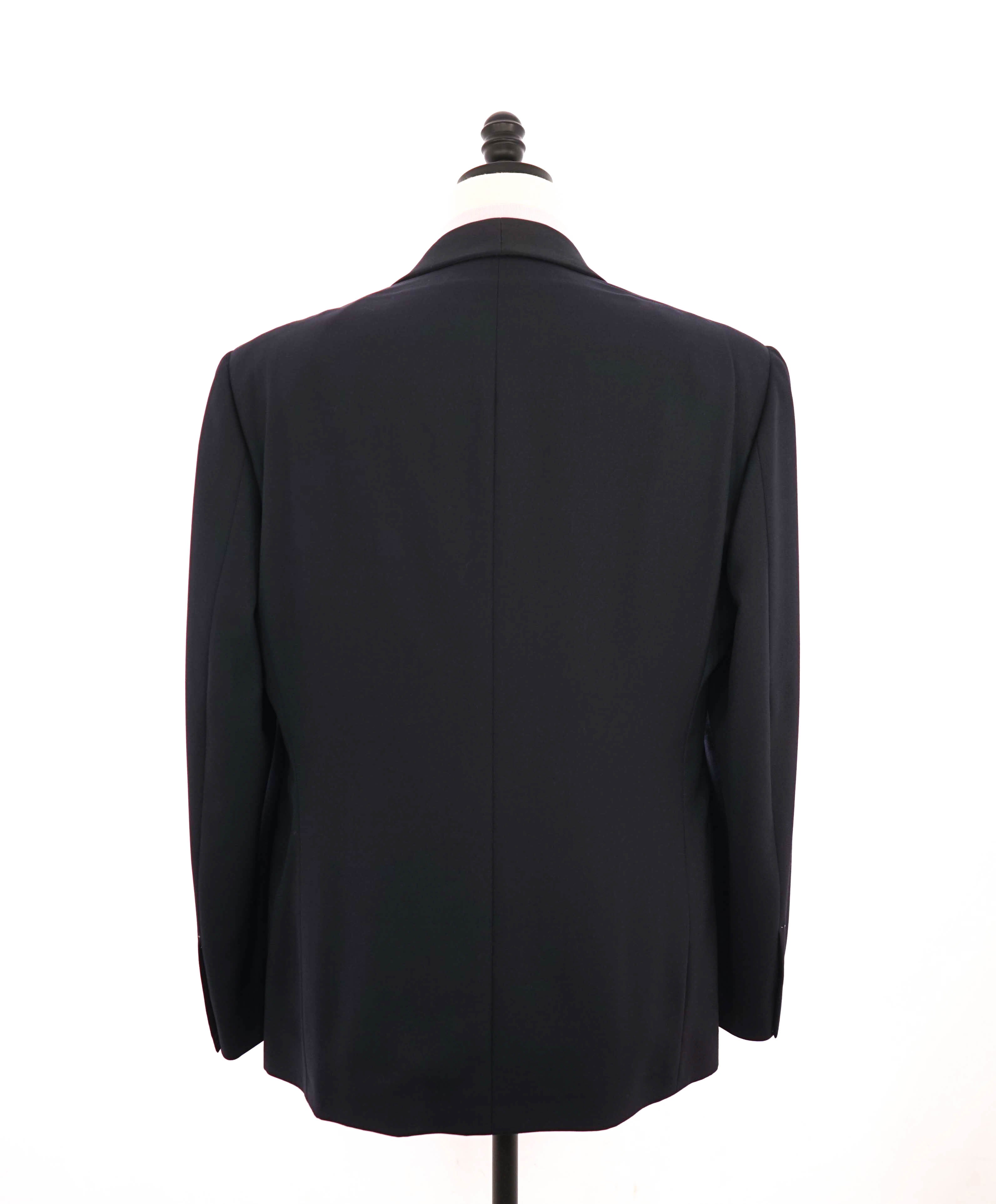 RALPH LAUREN PURPLE LABEL - Black "BARATHEA" “Anthony 1B Shawl” Dinner Jacket - 46R