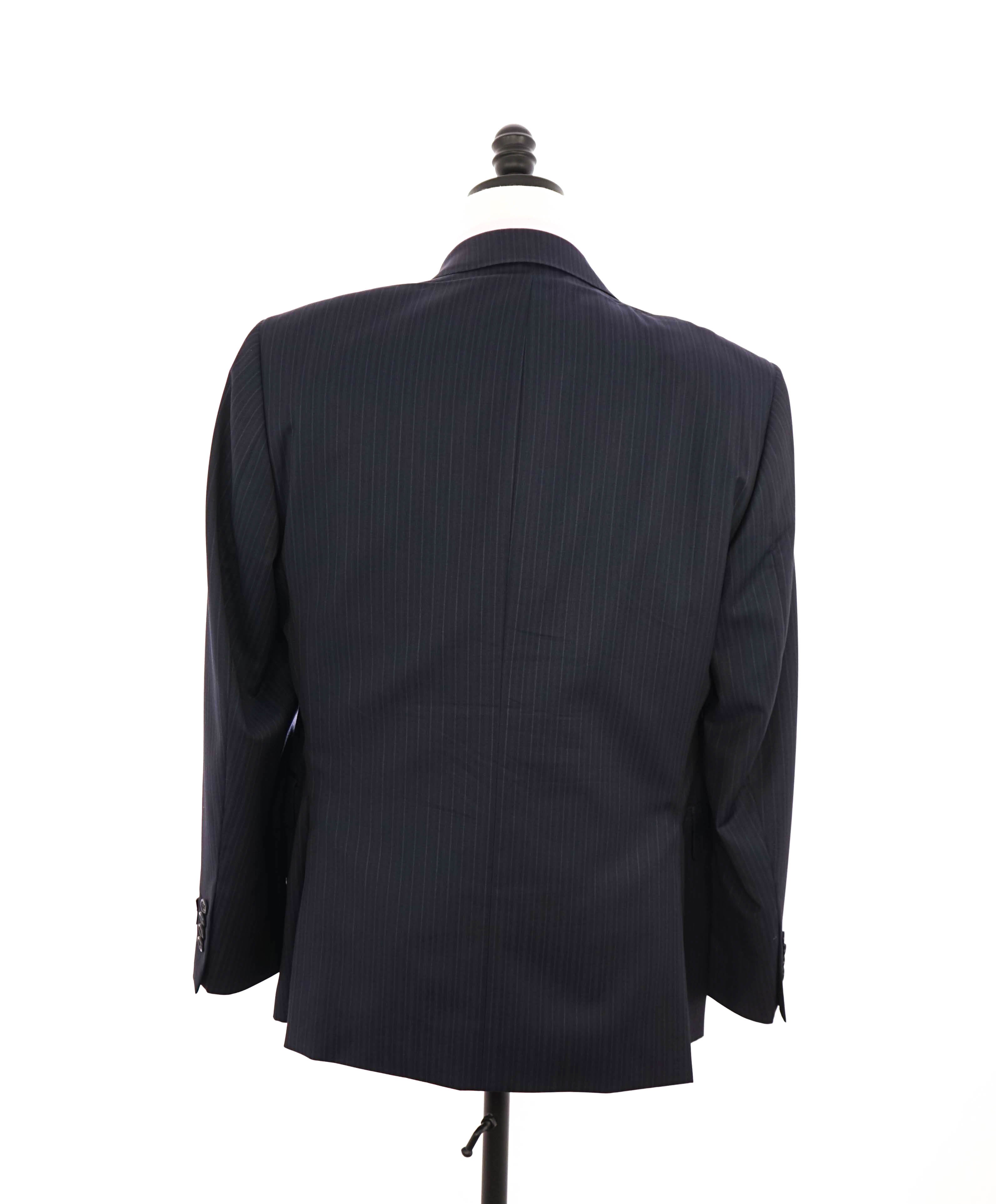 $1,295 ERMENEGILDO ZEGNA - By SAKS FIFTH AVENUE "Classic" Navy SILK Suit - 38S 34W