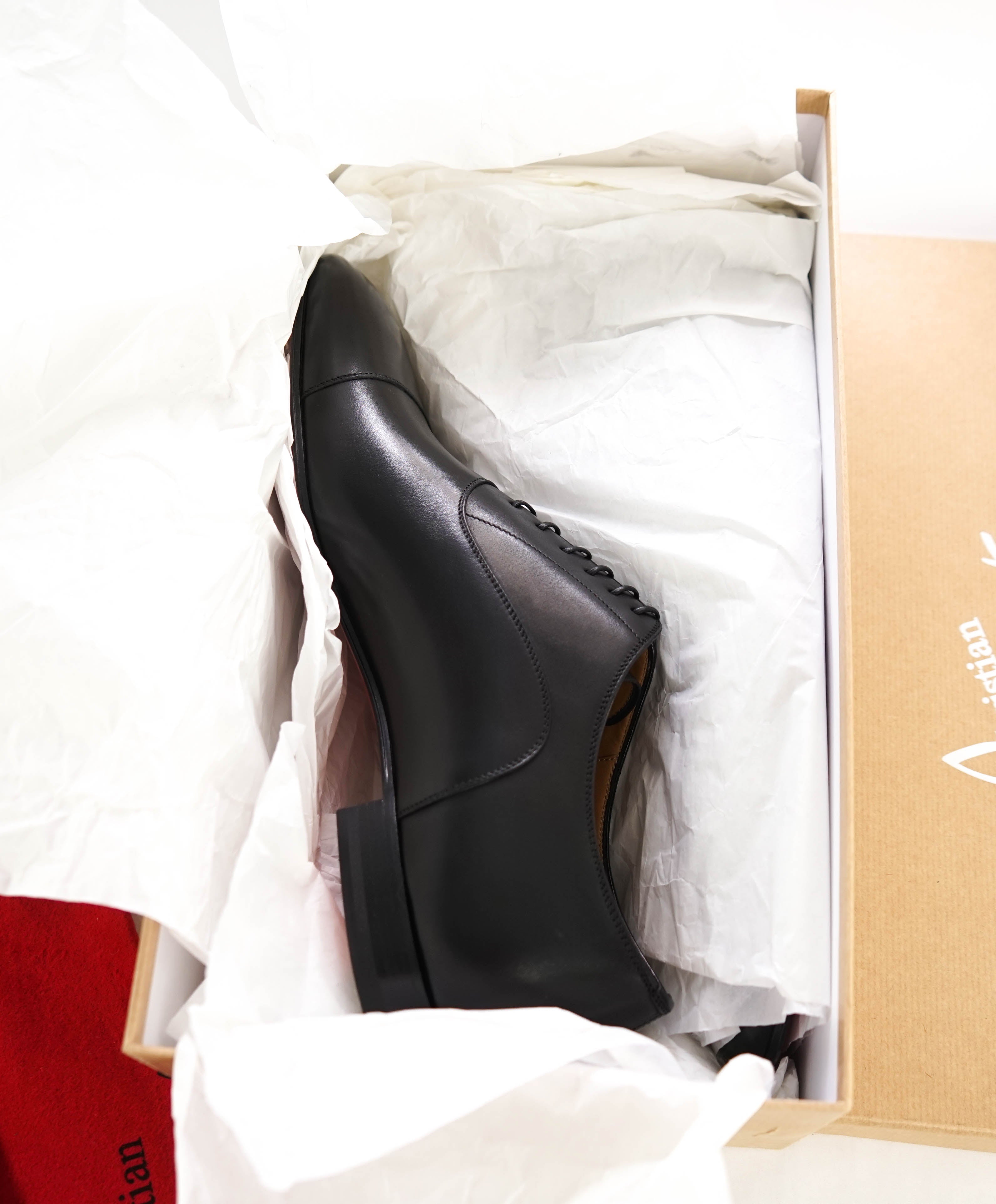 $1,050 CHRISTIAN LOUBOUTIN - *GREGGO* Black Oxfords - 12 US (45)