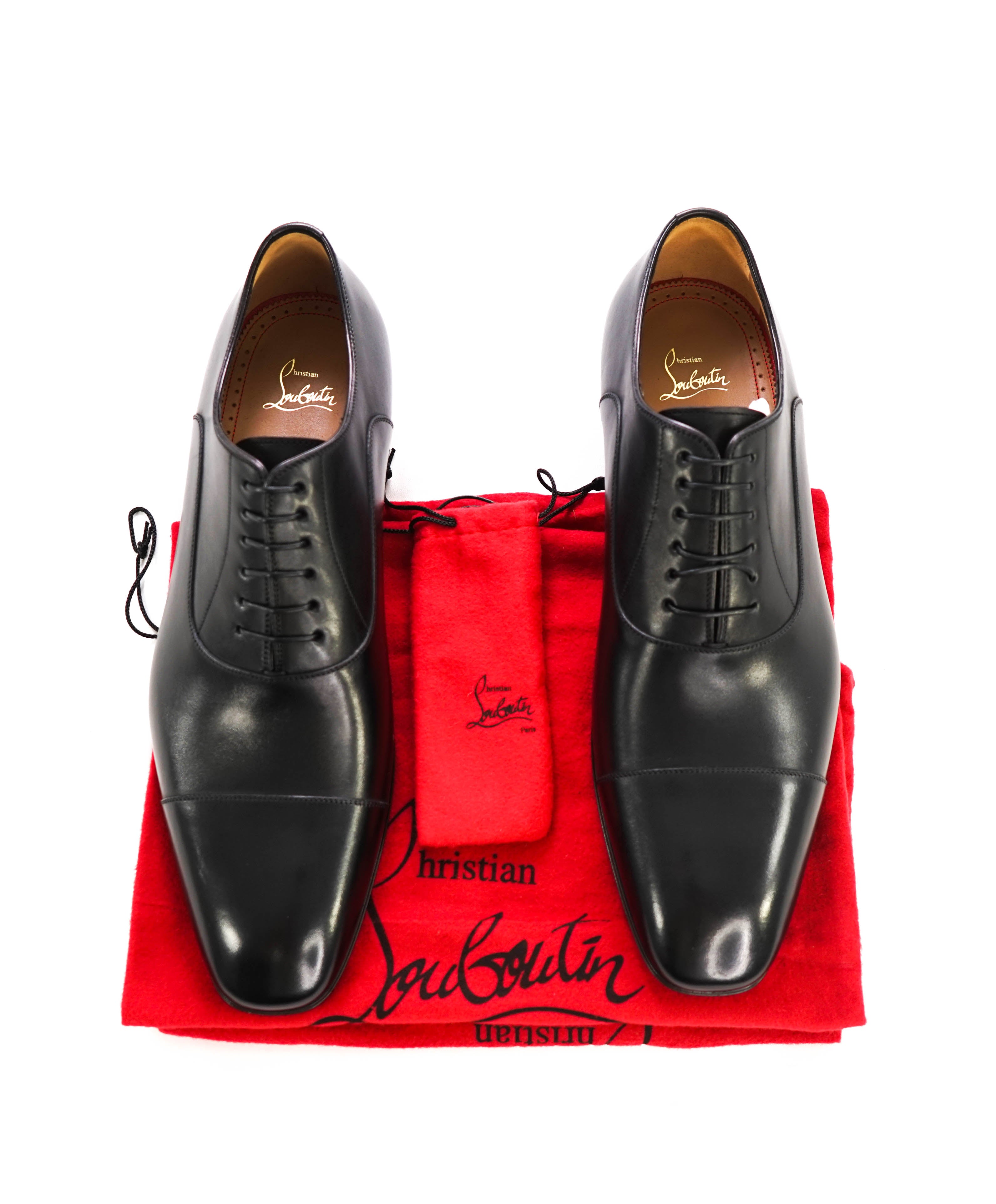 $1,050 CHRISTIAN LOUBOUTIN - *GREGGO* Black Oxfords - 12 US (45)