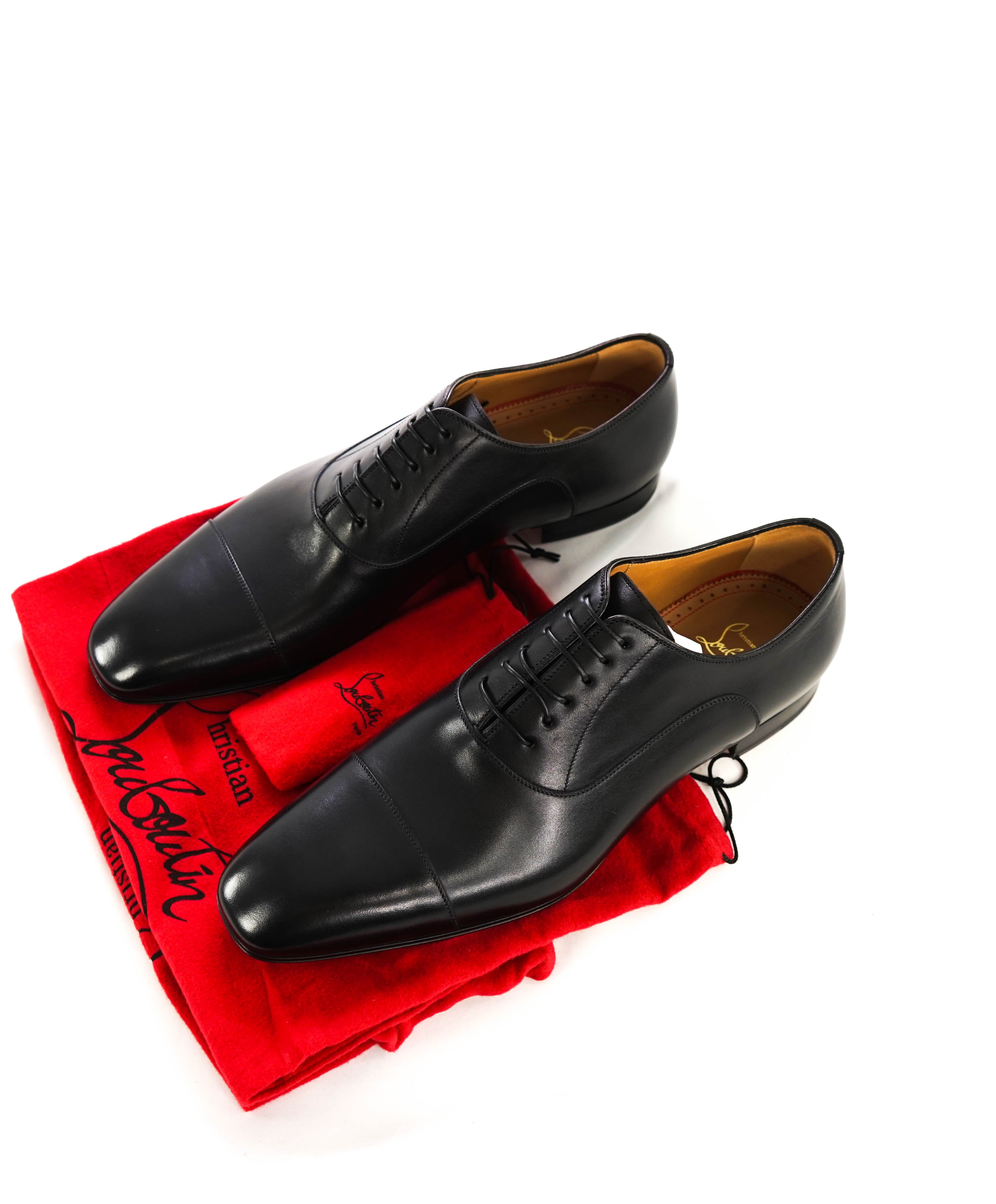 $1,050 CHRISTIAN LOUBOUTIN - *GREGGO* Black Oxfords - 12 US (45)