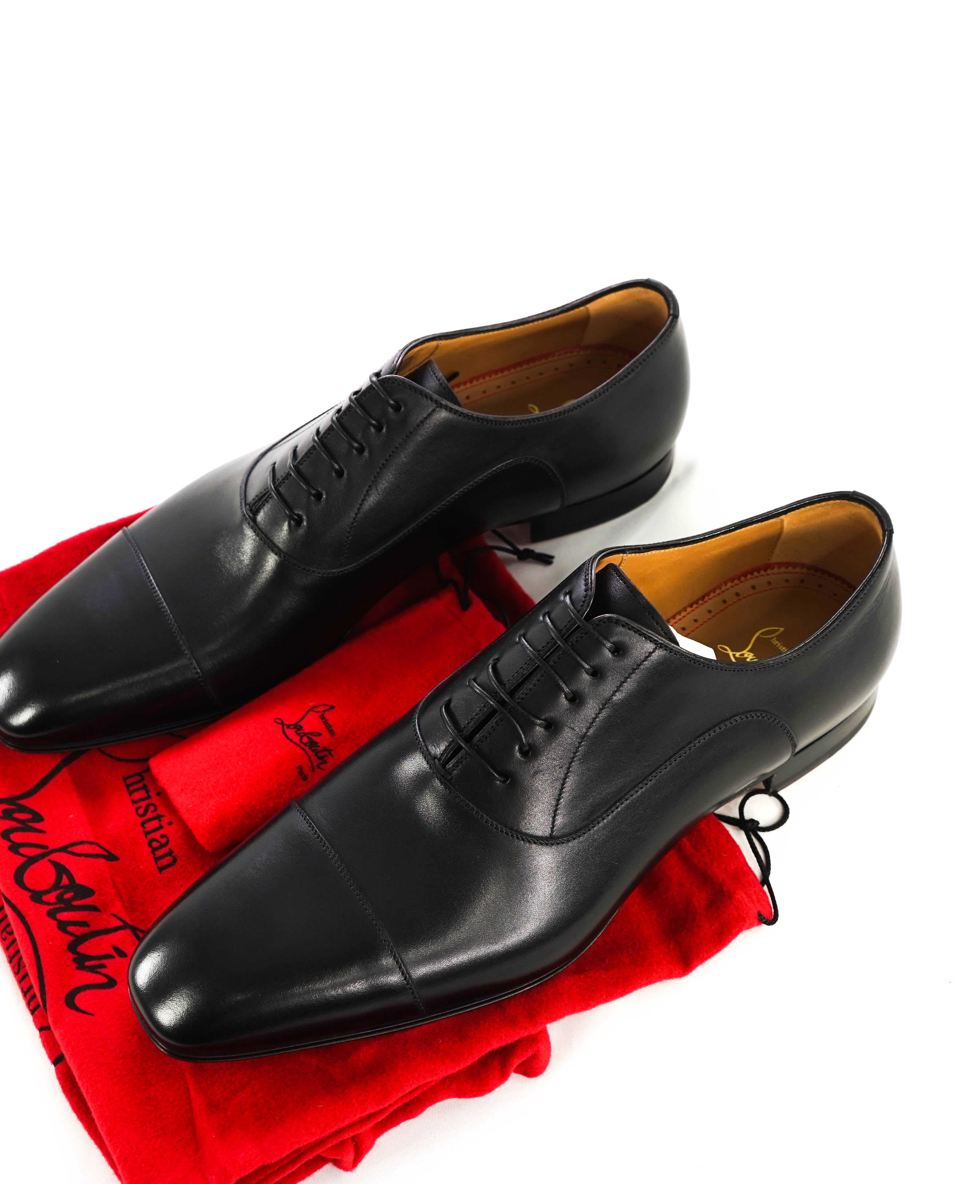 $1,050 CHRISTIAN LOUBOUTIN - *GREGGO* Black Oxfords - 12 US (45)