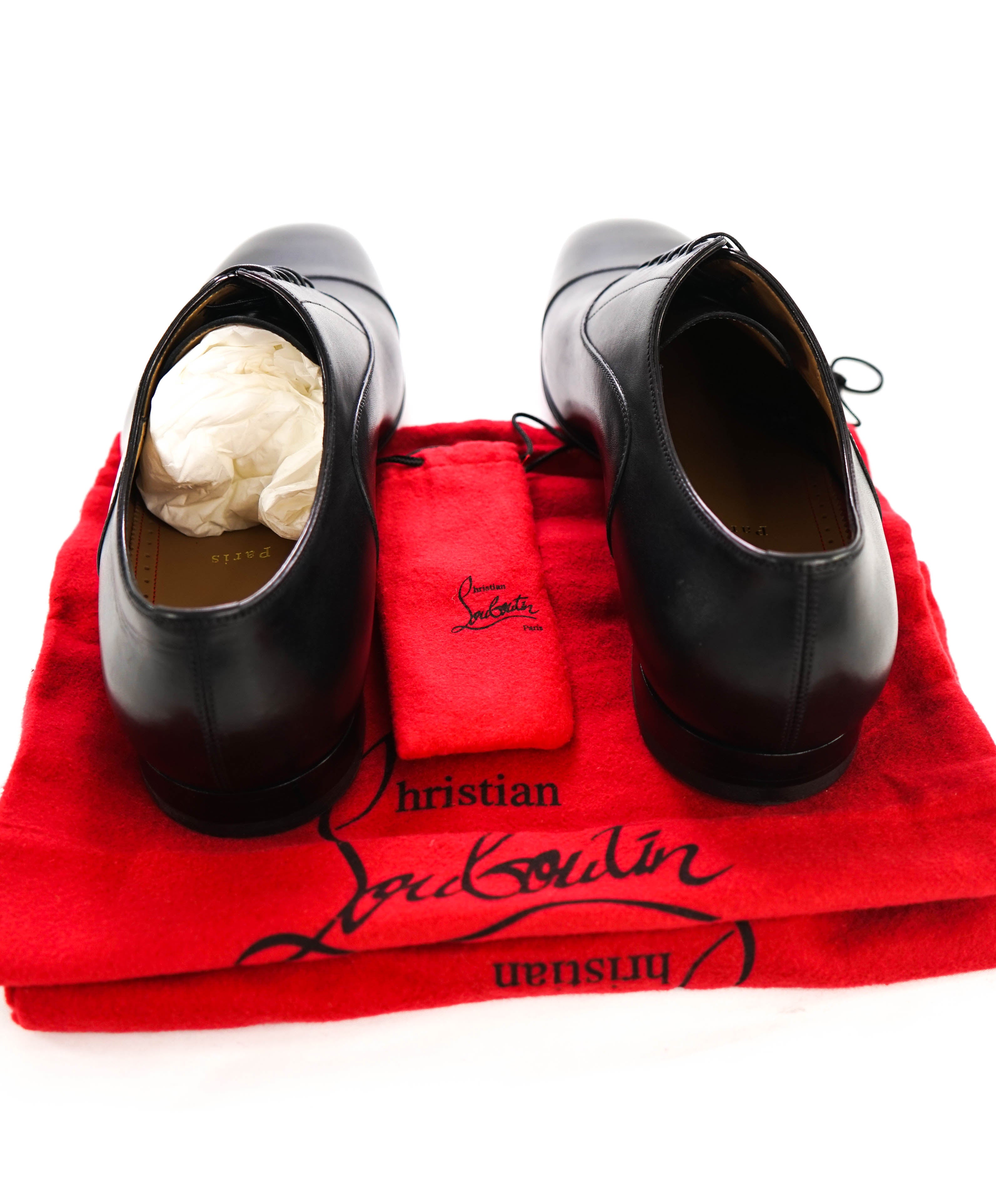 $1,050 CHRISTIAN LOUBOUTIN - *GREGGO* Black Oxfords - 12 US (45)