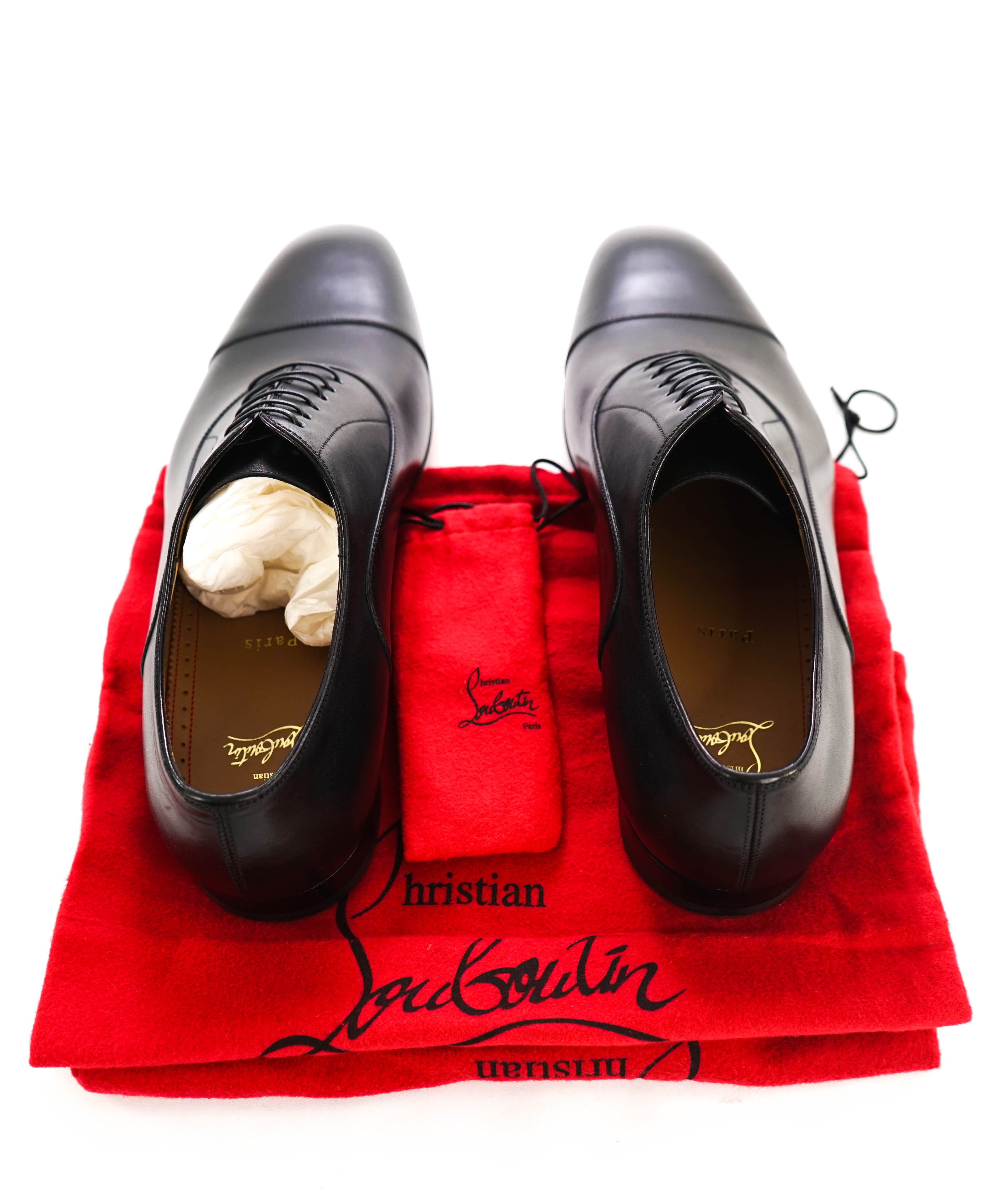 $1,050 CHRISTIAN LOUBOUTIN - *GREGGO* Black Oxfords - 12 US (45)